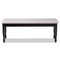 Baxton Studio Corey Grey Upholstered and Dark Brown Finished Wood Dining Bench 171-10921 - alternate 5